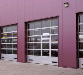 Classe 3 Portas de garagem seccionais de alumínio de aço de vidro transparente