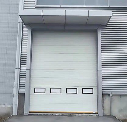 Pólvora branca revestida de tempo vedação porta seccional superior dupla pele painéis Safety Edge fornecedores fábrica