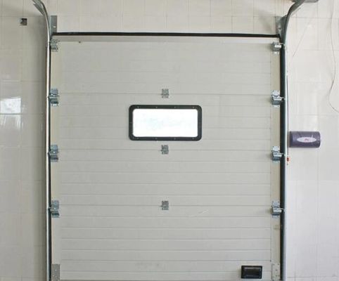 Painel 40mm / 50mm Portão superior seccional Portas de garagem seccionais Anti-quebrando Atacado Exterior Industrial Galvanizado