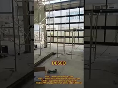 Porta de garagem seccional de liga de alumínio à prova d'água com painéis de vidro