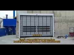 2m/S PVC Rapid Roller Door Shutter Roll Up Interior de Alta Velocidade para Oficina