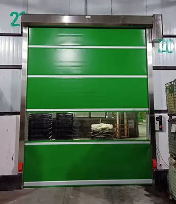 Auto que repara a cortina plástica 50HZ 1.50KW do PVC do zíper do obturador rápido das portas do rolo