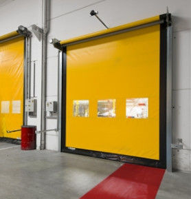 Das portas rápidas do rolo do PVC do armazém obturador rápido plástico automático da porta Windproof