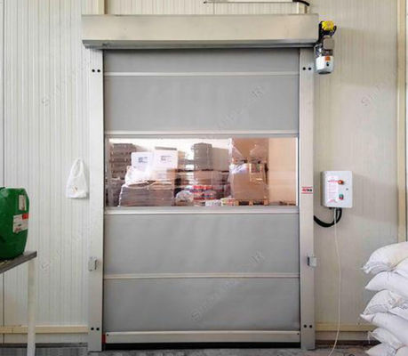 Quarto desinfetado do armazém rápido de aço inoxidável do obturador 220V da automatização das portas do rolo do Pvc