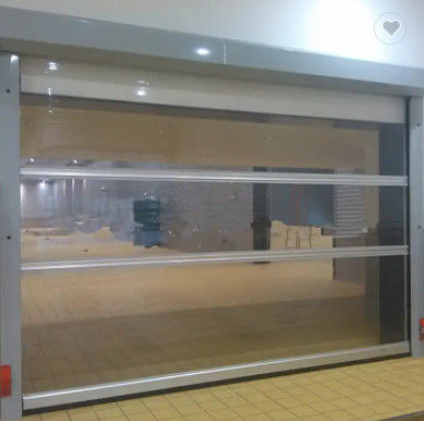 Porta seccional automática de alumínio com revestimento em pó e isolamento