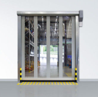 Portas de rolos rápidos isoladas personalizadas para rolos de salas de autoajuste de fecho industrial