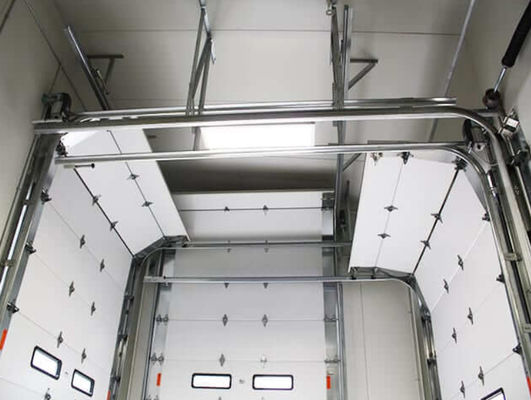 Portas seccionais aéreas comerciais Portas seccionais industriais de forma automática Vertical