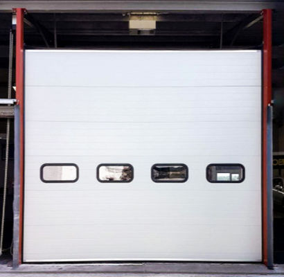 Portas de garagem seccionais isoladas personalizadas para painel de sanduíche industrial