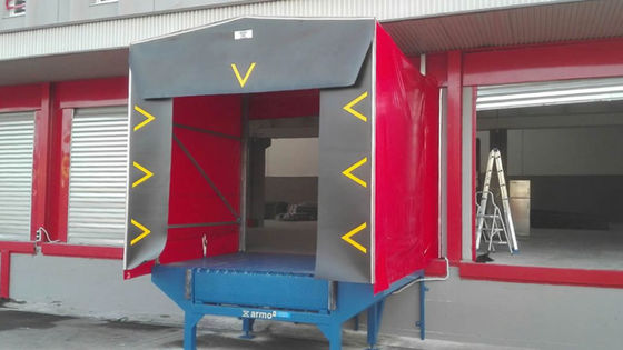Abrigos automáticos de carregamento de PVC com revestimento de aço galvanizado para armazém