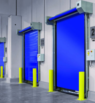Portas de rolos rápidos transparentes de obturador operação manual Servo de aço galvanizado