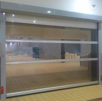 Portas seccionais de alumínio de isolamento comercial de abertura manual ou automática