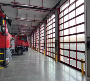 Porta de garagem seccional de alumínio com revestimento em pó de alta segurança