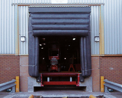 Alta Portabilidade Industrial Ajustável Inflavel Isolado Etereo Selado Abrigos de Doca de Armazenamento Frio Airbag Logística
