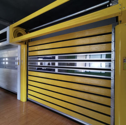 Alumínio Transparente Porta Espiral de Alta Velocidade Eficiência de Segurança para locais de trabalho ocupados Industrial Termal Isolado