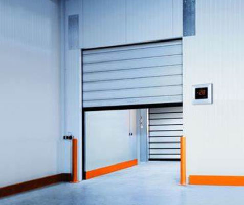Velocidade de fechamento 0,8m/s Porta espiral de alta velocidade personalizada 220V/50HZ Fornecimento de energia à prova de vento Alumínio rápido rápido