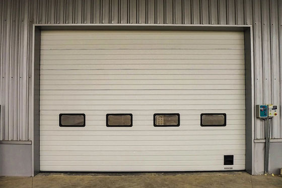 Remote control seccional porta de garagem isolamento aço elétrico branco 50mm-80mm espessura