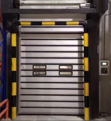 Porta Espiral Elétrica de Alumínio de Alta Velocidade Sensor Fotoelétrico Potência do motor 0,75kw Permeabilidade ao ar ≤2,0m3/ M2.S