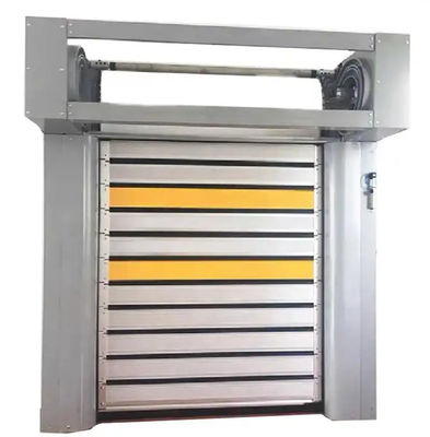 Porta espiral de alta velocidade de alumínio eficiente com controle PLC 0,8 m/s Velocidade de abertura -20°C~50°C Temp.
