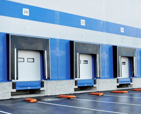 Usura resistente Loading Dock Shelter Moderno Design Liner de Aço Galvanizado Fácil Instalação Dock Anticrush PVC durável