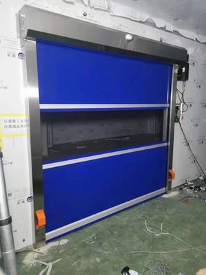 Portas de rolos rápidos com segurança isolada com segurança e durabilidade venda por atacado instalação fácil PVC sem manutenção