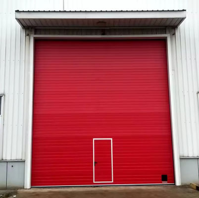 Segurança Porta seccional de aço branco isolado Operação manual/automática