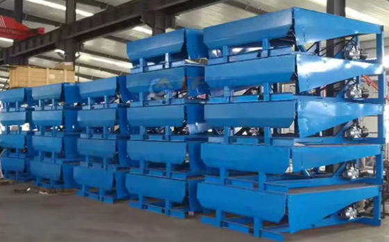 Nivelador de doca de carregamento elétrico com capacidade de 10 000-20 000 lbs acabamento revestido com pó e segurança melhorada
