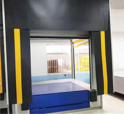 Moderno acelerador de aço galvanizado de carregamento abrigos de doca fácil instalação para proteção contra os elementos