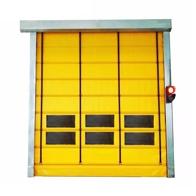 Porta de rolos rápidos de segurança avançada com isolamento térmico e design resistente a intempéries