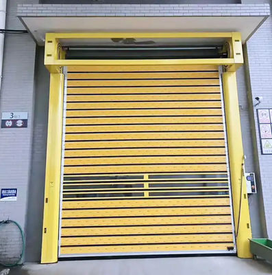 Porta espiral de velocidade controlada por PLC com 0,8 m/s Velocidades de abertura e fechamento a 220V/50HZ Personalizada