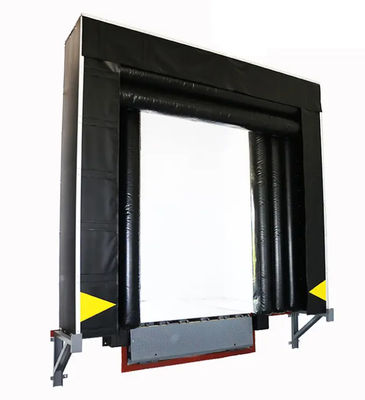 Abrigo de doca inflável retangular com excelente resistência à pressão UV Instalação fácil e flexível