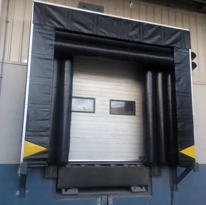Abrigo de doca inflável retangular com excelente resistência à pressão UV Instalação fácil e flexível