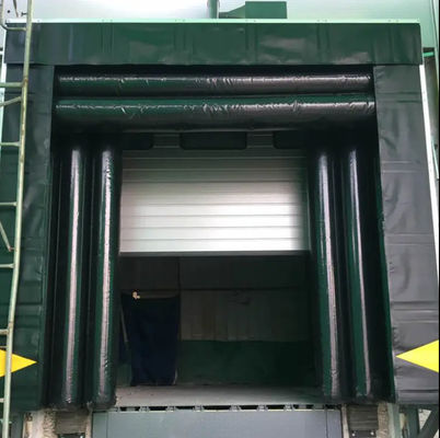Abrigo de doca inflável retangular com excelente resistência à pressão UV Instalação fácil e flexível