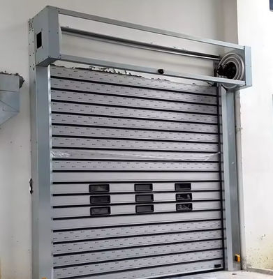 Porta em espiral de velocidade com 0,8m/s abertura 0,75KW Motor Power Sistema de segurança de sensor fotoelétrico