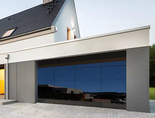 Porta seccional de alumínio de segurança com excelente superfície revestida de pó de isolamento em branco/marrom/cinzento/preto