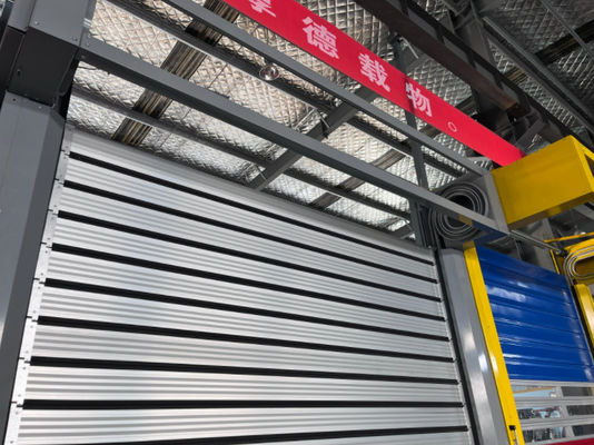 0.8m/s Porta em espiral de liga de alumínio com 220V/50HZ Fornecimento de energia Alumínio Metal Autom Shutter rápido