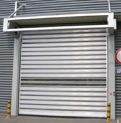 220V/50HZ Sensor fotoelétrico de segurança Porta espiral de velocidade -20°C~ 50°C Abertura resistência ao vento alumínio rígido Porta de alta velocidade