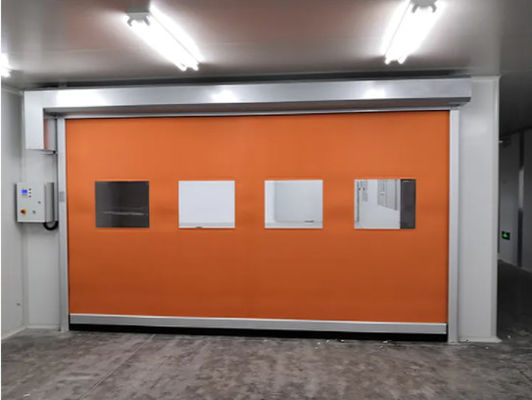 Segurança Isolada Portas de Rolo Rápido resistente a intempéries Design Moderno Varejo Industrial Automático Rápido de Alta Velocidade PVC