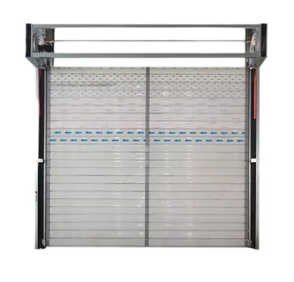 Porta em espiral de alumínio com sistema de controle PLC 0,75KW