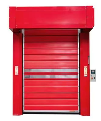Porta em espiral de alumínio com sistema de controle PLC 0,75KW