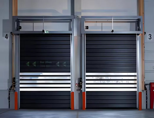 Porta em espiral de alumínio com sistema de controle PLC 0,75KW
