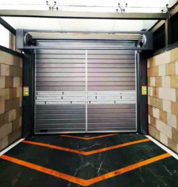 Alumínio Transparente Porta Espiral de Alta Velocidade Eficiência de Segurança Com Sistema de Controle PLC Fábrica Venda Direta Velocidade máxima 2m/s