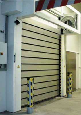 Porta de rolamento de segurança em espiral de alumínio transparente rápida rápida 2m/s
