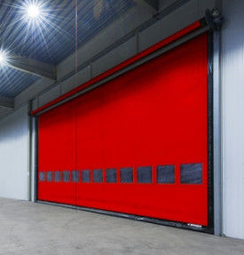 304 aço inoxidável termo-isolado velocidade rápida rol up PVC fecho porta comercial rapidamente automático