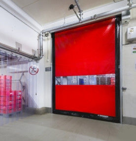 304 aço inoxidável termo-isolado velocidade rápida rol up PVC fecho porta comercial rapidamente automático