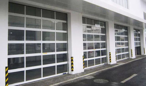 Automático Elétrico Rolamento Exterior Alumínio Ligação Full View 3 camadas Alumínio Ligação Vidro Seccional Garagem Porta