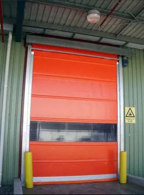 Portão de metal com isolamento rápido, à prova de intempéries, porta exterior de persiana, com baixo ruído