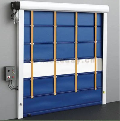 Controle remoto Porta de persiana rápida de estilo moderno de PVC com isolamento térmico