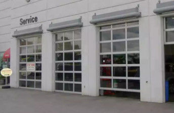 Porta de garagem seccional de alumínio seccional com vidro duplo