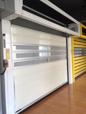 Segurança Porta em espiral de alta velocidade de alumínio transparente Alimentação personalizada 220V/50HZ