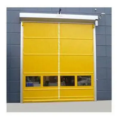 304 aço inoxidável PVC de alta velocidade Porta de persiana rápida para baixa manutenção e isolamento térmico
